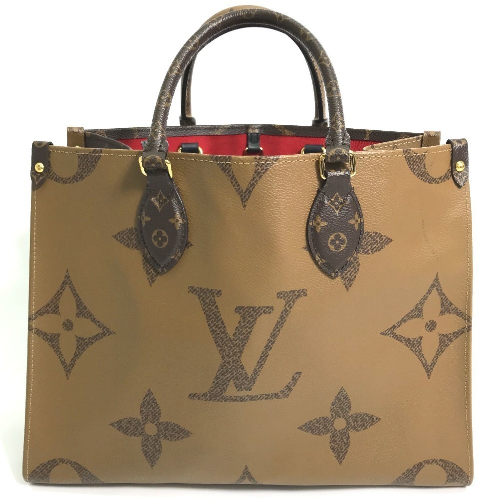 Louis Vuitton Monogram On The Go MM Tote Bag Brown